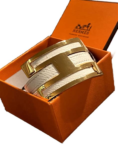 hermes pousse pousse bracelet|HERMES Epsom Pousse Pousse Bracelet Orange 1477651.